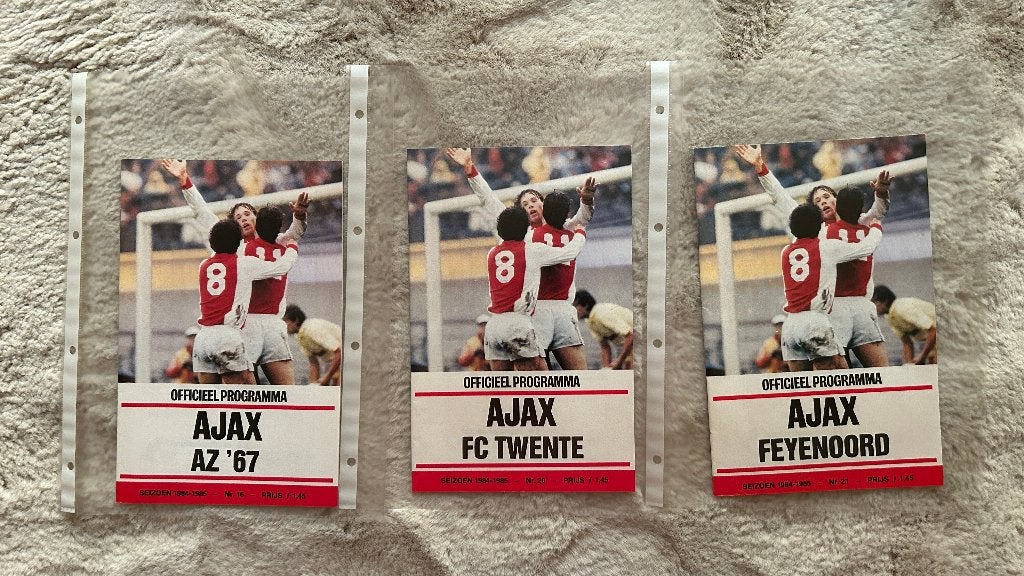 Officieel programma boekje Ajax 1984-1985, Ophalen of Verzenden, Zo goed als nieuw, Ajax, Boek of Tijdschrift