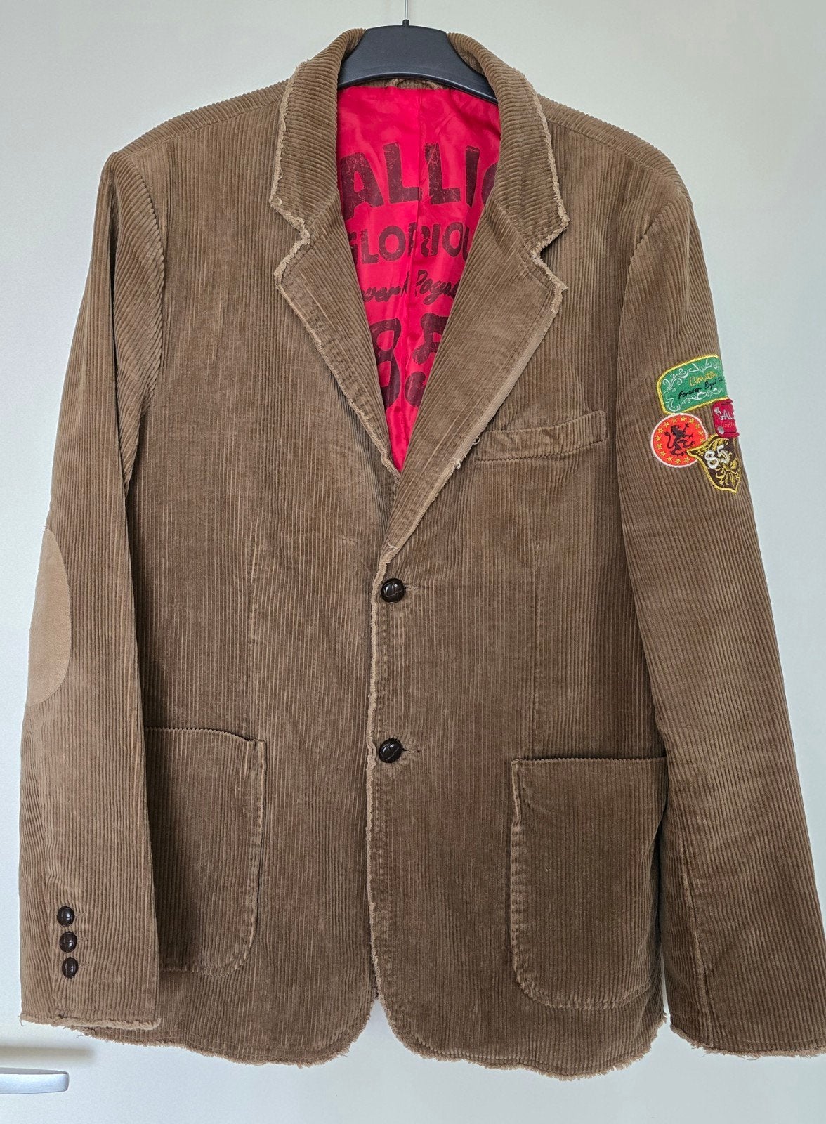 corduroy blazer, Kleding | Heren, Ophalen of Verzenden, Zo goed als nieuw, Maat 52/54 (L), Blauw