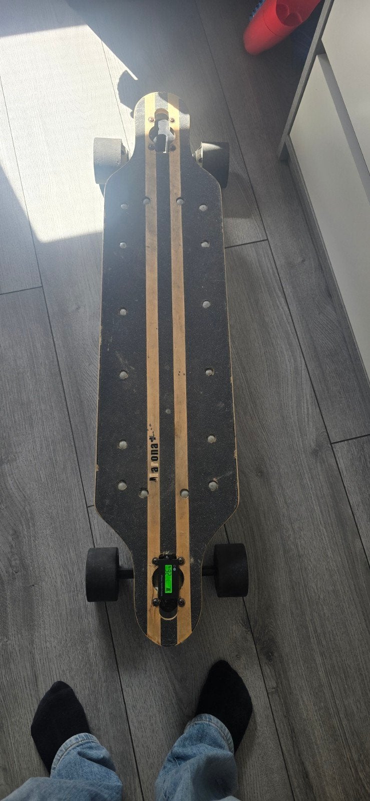 elektrische longboard, Sport en Fitness, Ophalen, Gebruikt, Skateboard, Longboard
