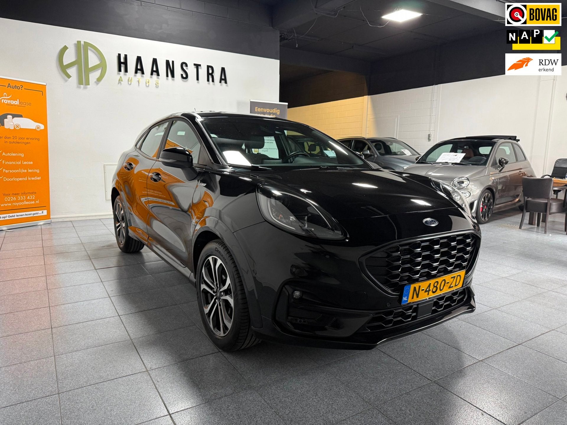 Ford Puma 1.0 EcoBoost Hybrid ST-Line X Apple-Carplay NL Aut, Voorwielaandrijving, Zwart, Origineel Nederlands, Bedrijf