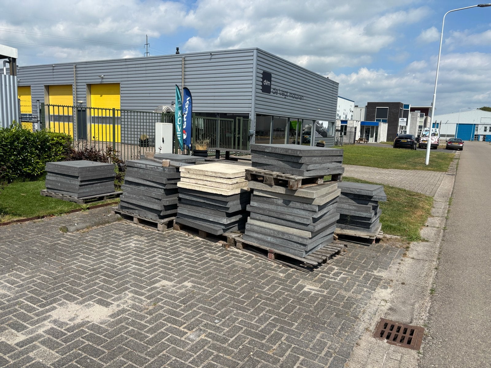 Gebruikte terrastegels - grijs/antraciet, Ophalen, Gebruikt, 10 m² of meer, Beton