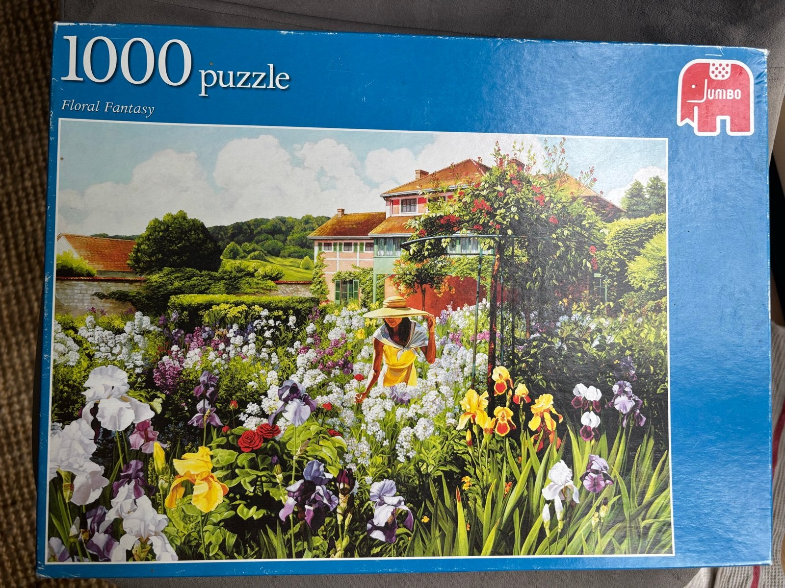 Jumbo 1000 stukjes puzzel Floral Fantasy, Ophalen of Verzenden, 500 t/m 1500 stukjes, Zo goed als nieuw, Legpuzzel