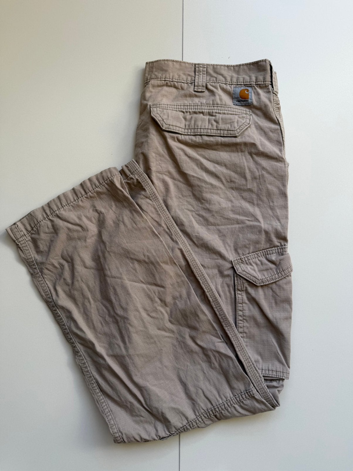 Carhartt cargo broek grijs – W38 L34, Ophalen of Verzenden, Zo goed als nieuw, Grijs, Carhartt