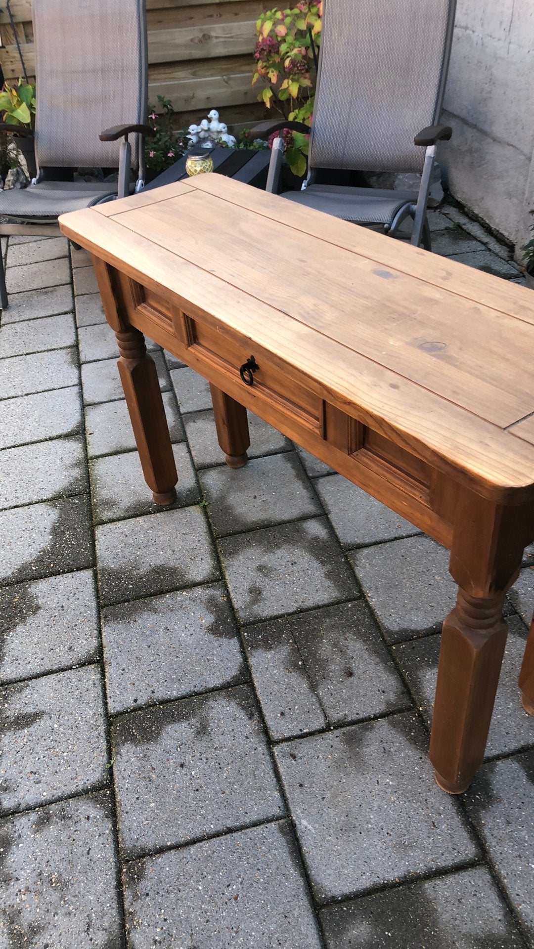 Wandtafeltje, Tuin en Terras, Ophalen, Gebruikt, Hout