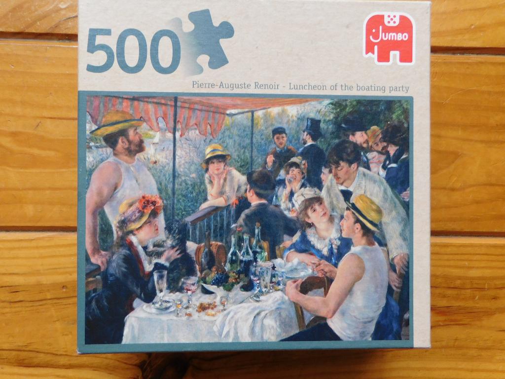 Pierre-Auguste Renoir 500 st. Luncheon of de Boating Party, Ophalen of Verzenden, 500 t/m 1500 stukjes, Zo goed als nieuw, Legpuzzel