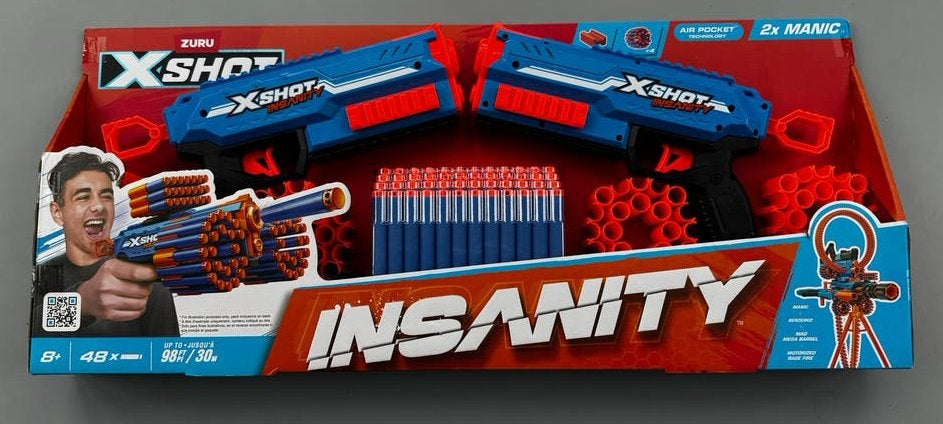 X-Shot Insanity Manic Blaster Speelgoed Blaster Set, Ophalen of Verzenden, Nieuw, Jongen of Meisje