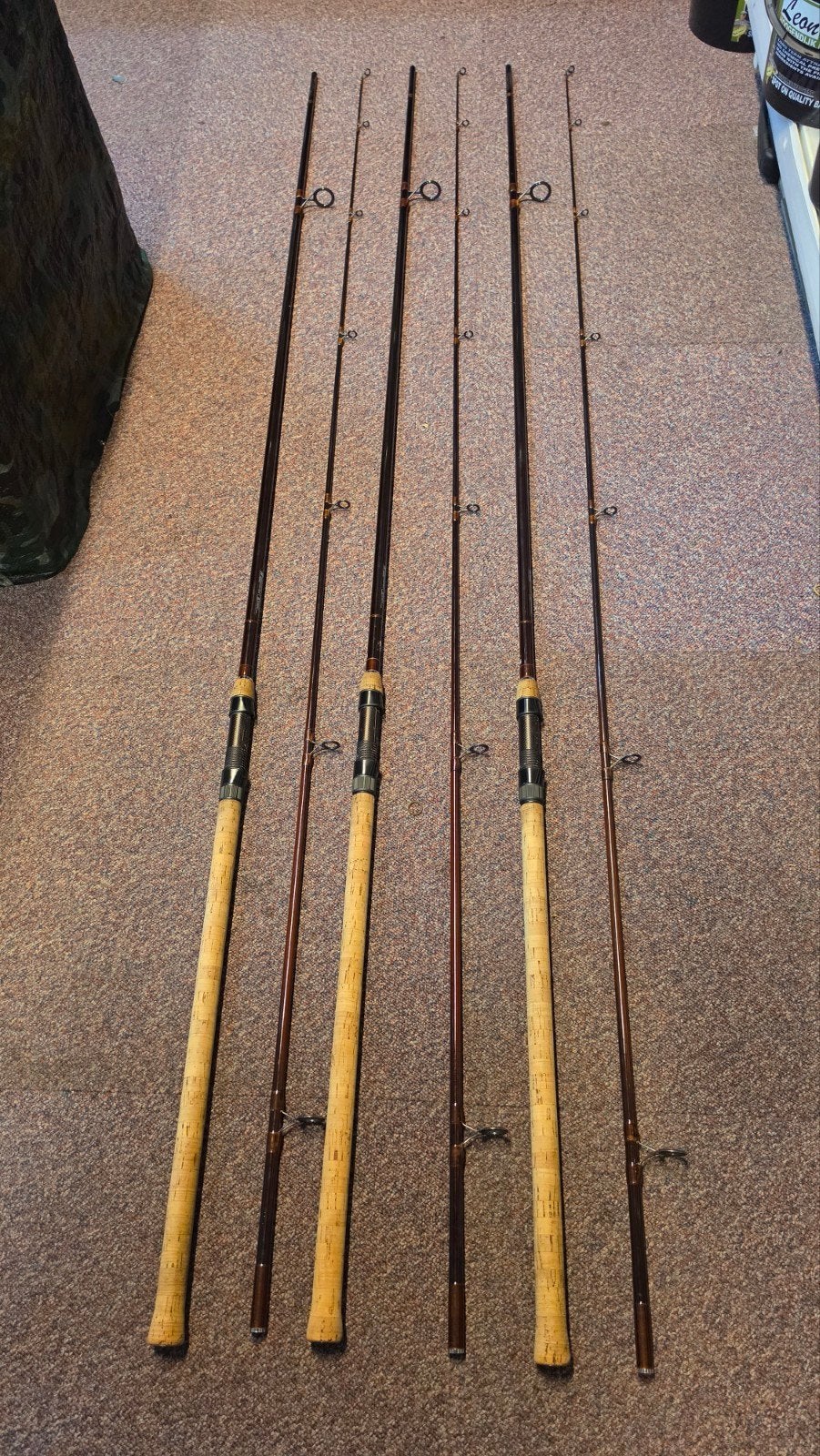 3 x Fox Euromaster 12 ft 2.5 lb, Ophalen, Zo goed als nieuw, Werphengel