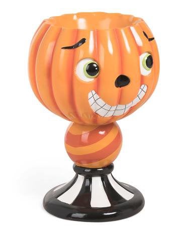 Halloween decoratie pompoen schaal +- 75cm hoog, Ophalen, Zo goed als nieuw, Versiering, Halloween of Griezel