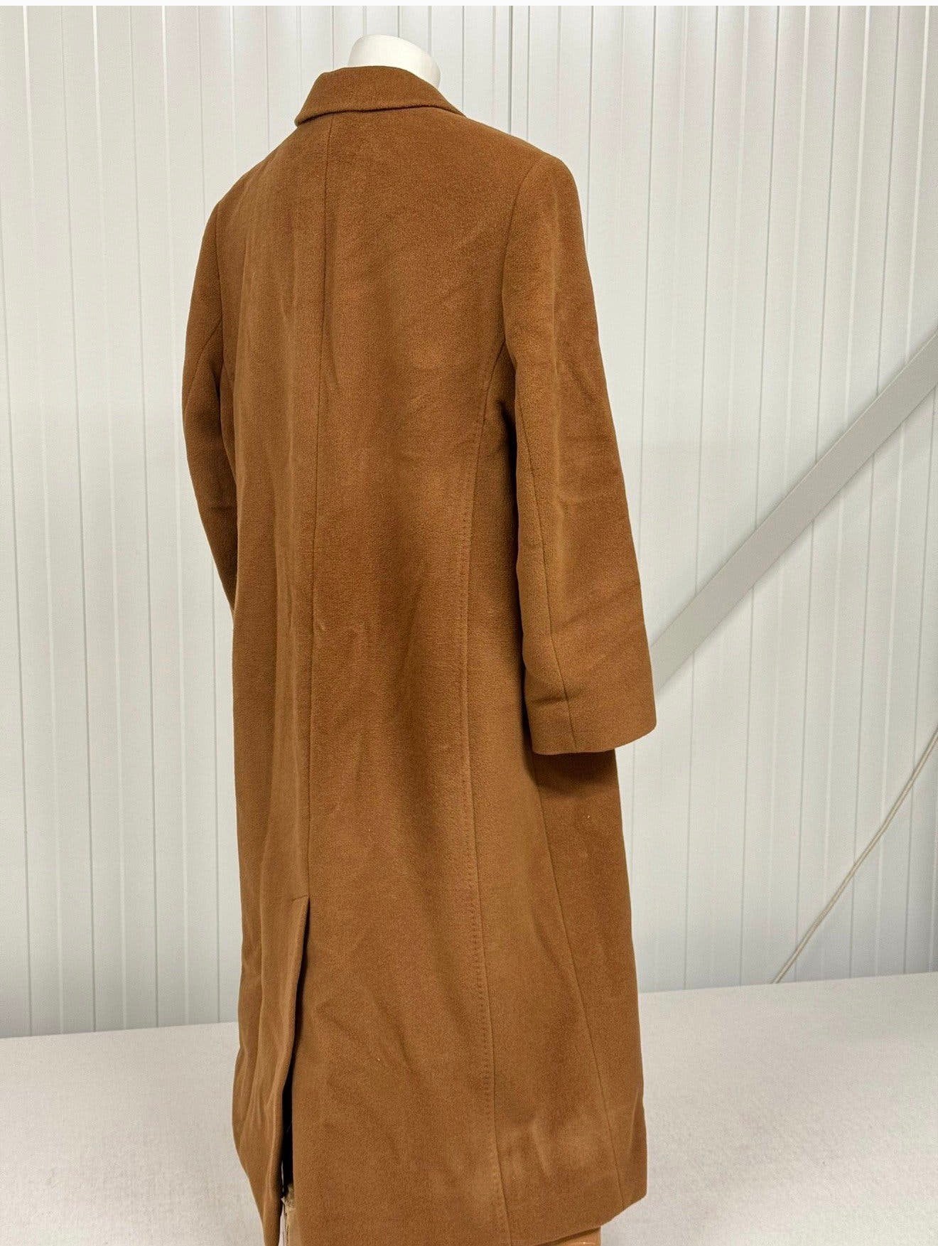 Vintage Trench Coat - Jobis Luxury angora-mohair wol jas L, P, Bruin, P, Ophalen of Verzenden