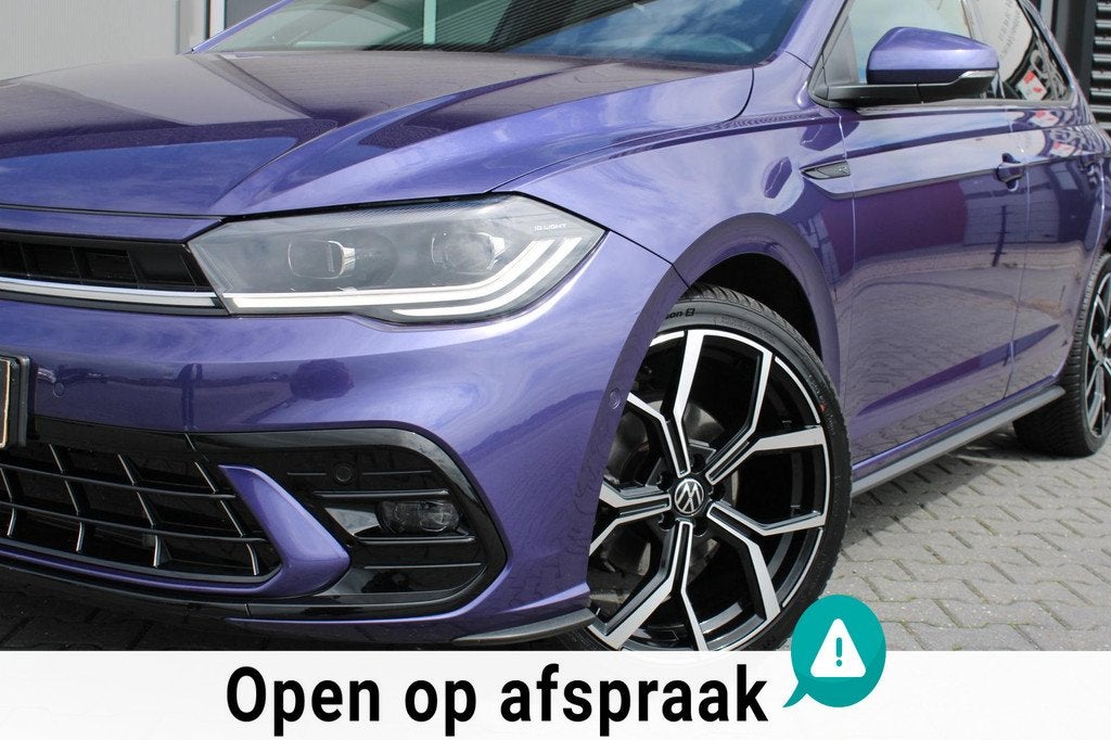 Volkswagen Polo 1.0 TSI R-Line Business DSG/PANO/VIRTUAL/BEA, Auto's, Volkswagen, Stof, Gebruikt, Blauw, Origineel Nederlands