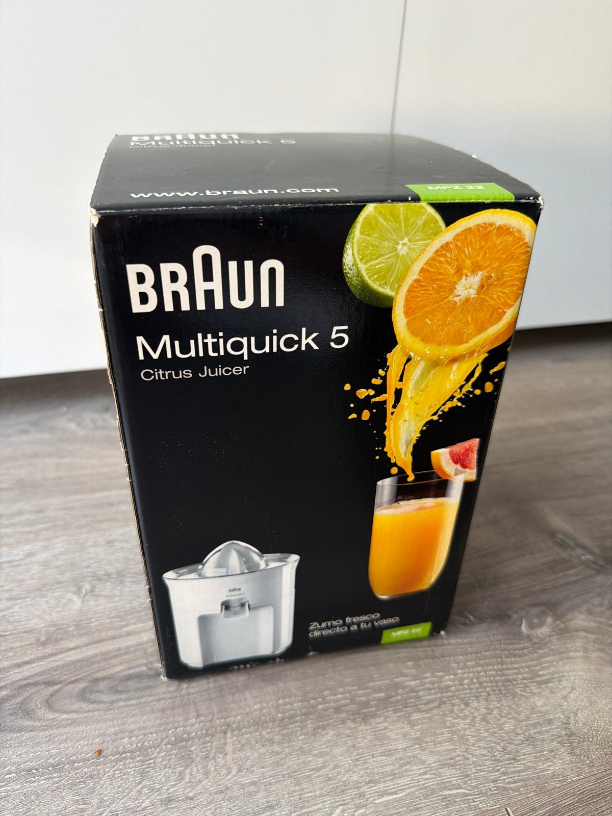 Braun Multiquick 5 Citrus Juicer MPZ 22 - Nieuw in doos, Minder dan 1 liter, Ophalen of Verzenden, Nieuw, 1 snelheid