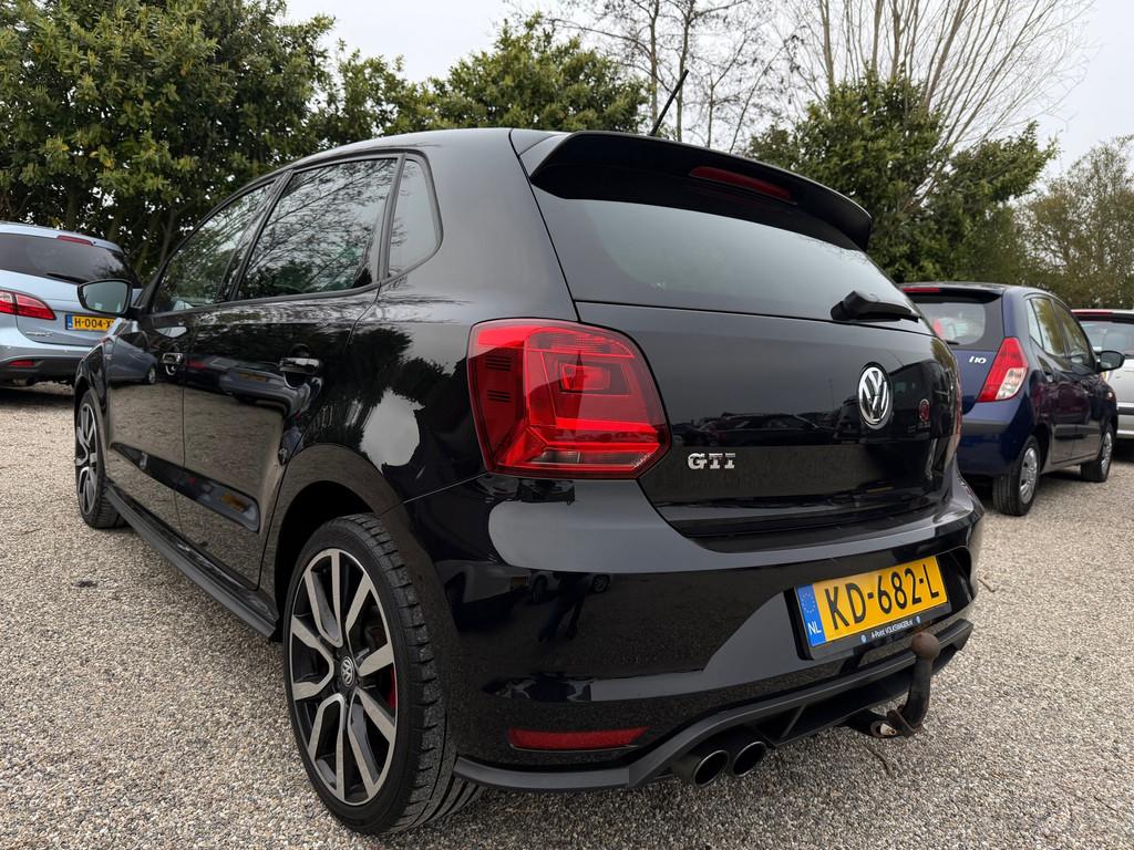 Volkswagen Polo 1.8 TSI GTI NL Auto 85000km NAP Dealer Onder, Voorwielaandrijving, Gebruikt, Euro 6, Zwart