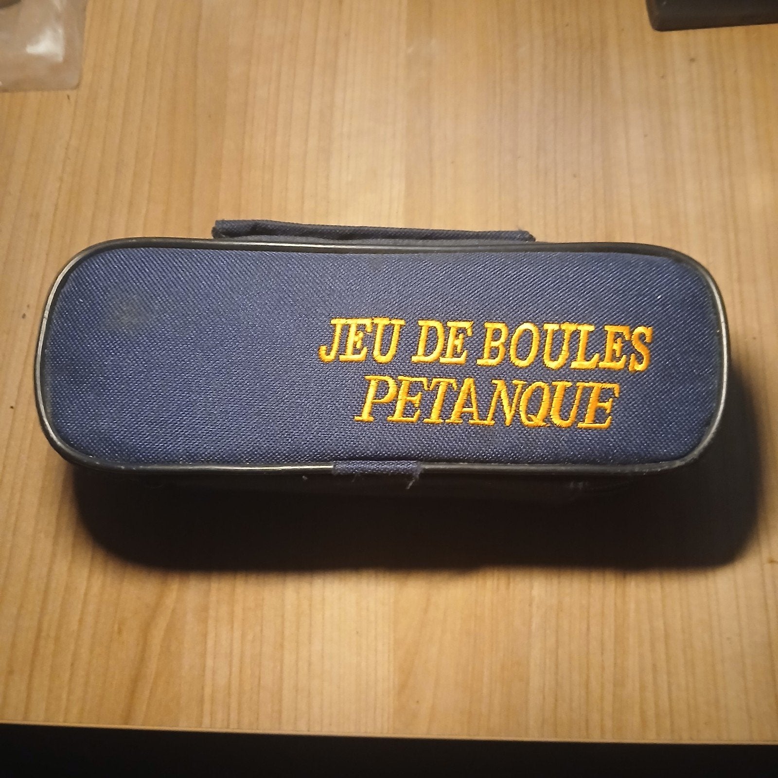 Petanque Jeu de Boules set met 3 ballen en koffer, Een of twee spelers, Ophalen of Verzenden, Gebruikt