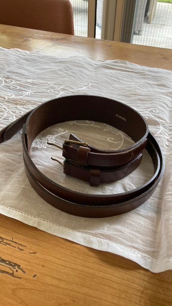 Purdey Leren Riem - Bruin, Zo Goed als Nieuw, Echt leder, Heupriem, Ophalen of Verzenden, Zo goed als nieuw