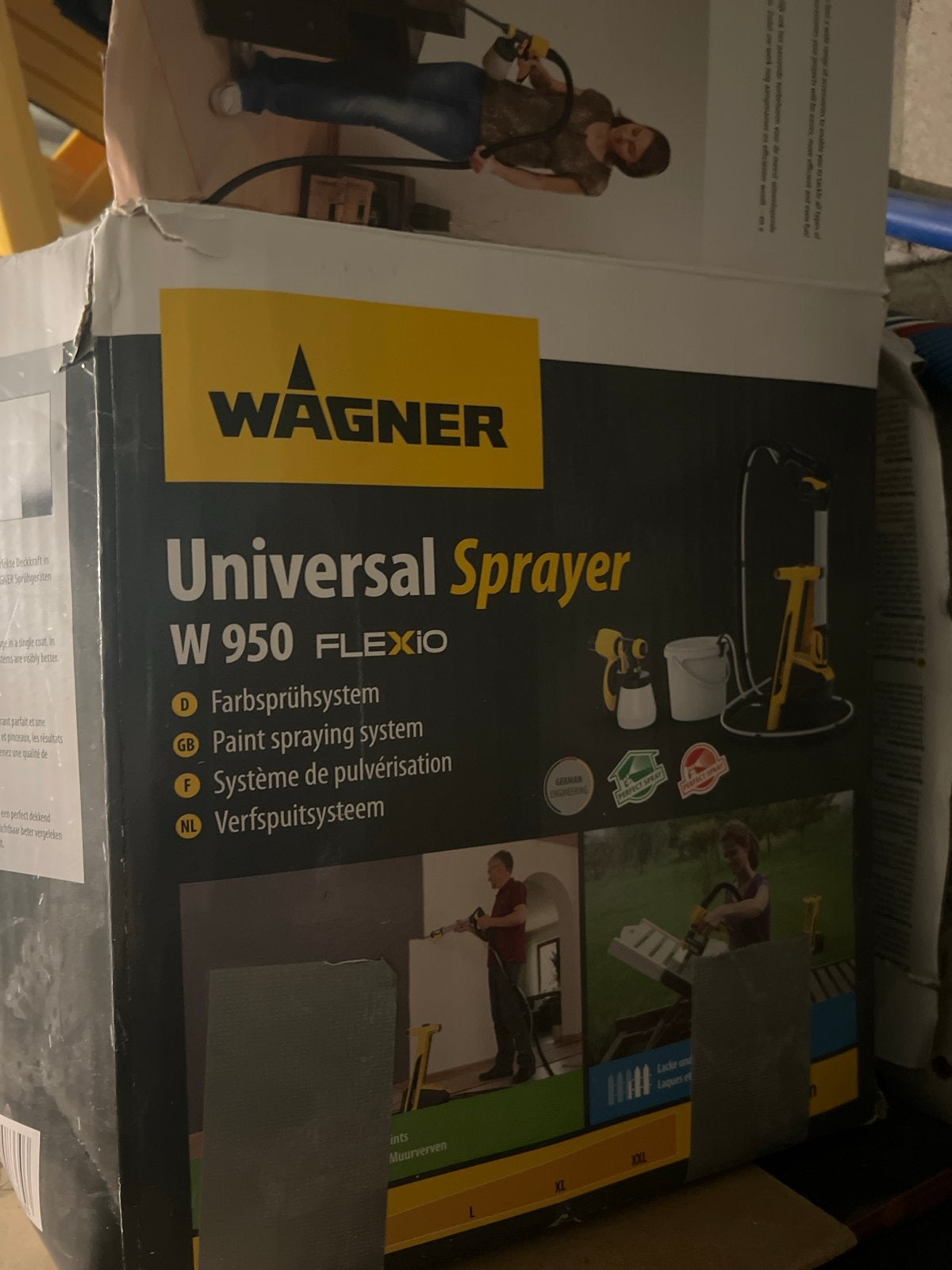 Wagner Universal Sprayer W 950 FLEXiO Verfspuitsysteem, Doe-het-zelf en Verbouw, Schildersmaterialen, Ophalen of Verzenden, Gebruikt