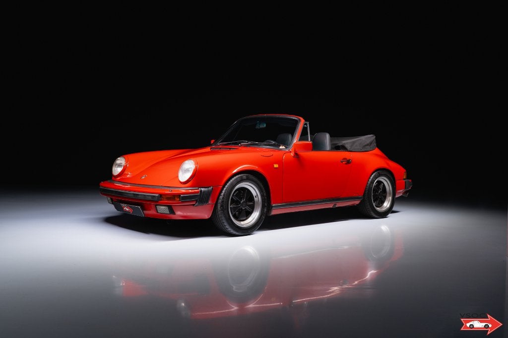 1988 Porsche 911 Carrera 3.2 Cabriolet G50 - Guards Red, Auto's, Achterwielaandrijving, Zwart, Cabriolet, Bedrijf
