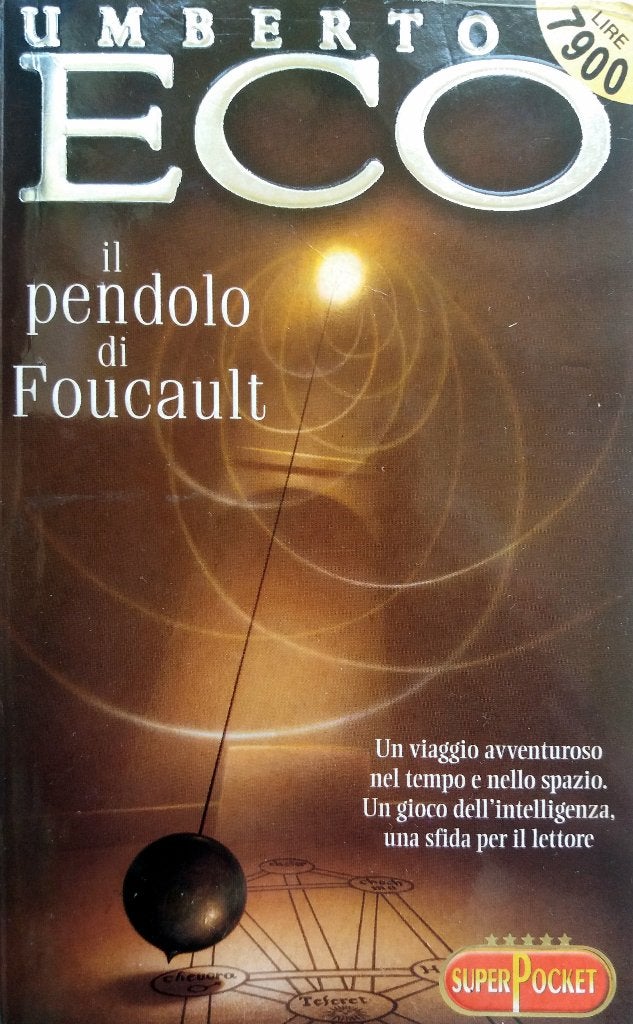 Umberto Eco - Il pendolo di Foucault (Ex.2) (ITALIAANS), Ophalen of Verzenden, Gelezen, Italiaans, Fictie