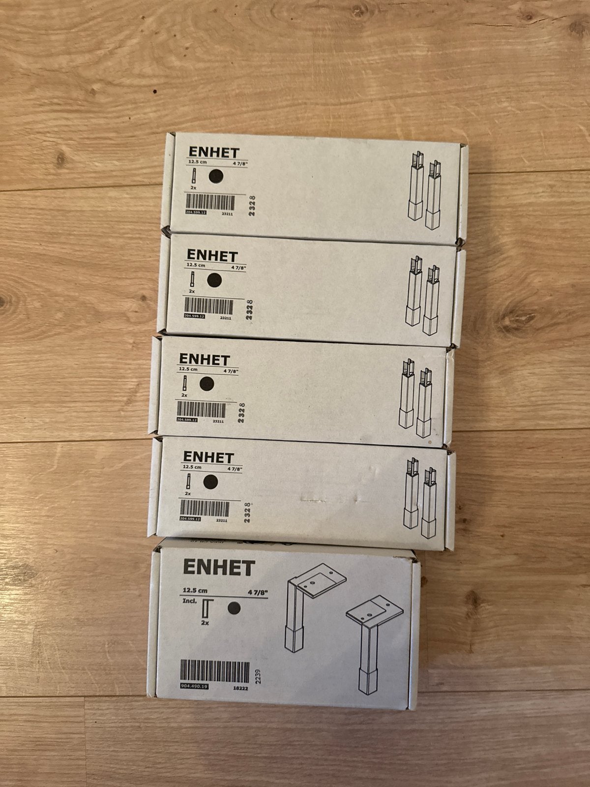 IKEA ENHET Poten 12.5 cm - Nieuw in doos (5 stuks), Ophalen of Verzenden, Nieuw