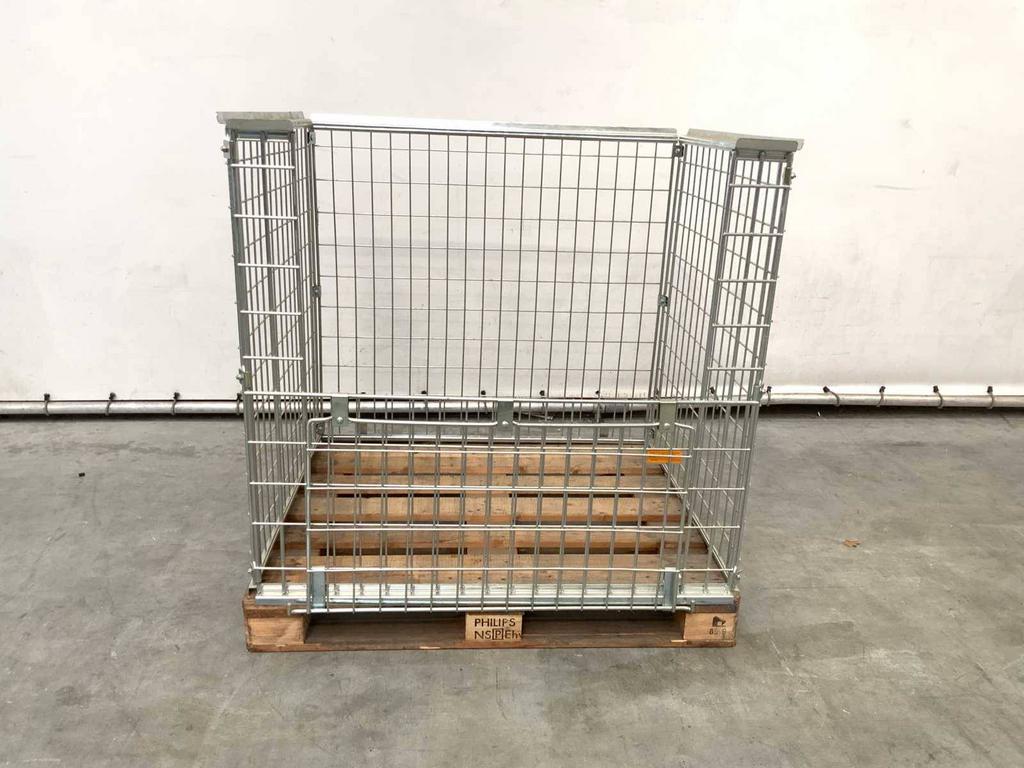 Pallet kooi vouwbaar voor blokpallets. IBC manden, Doe-het-zelf en Verbouw, Transportwagens, 100 liter of meer, Ophalen of Verzenden