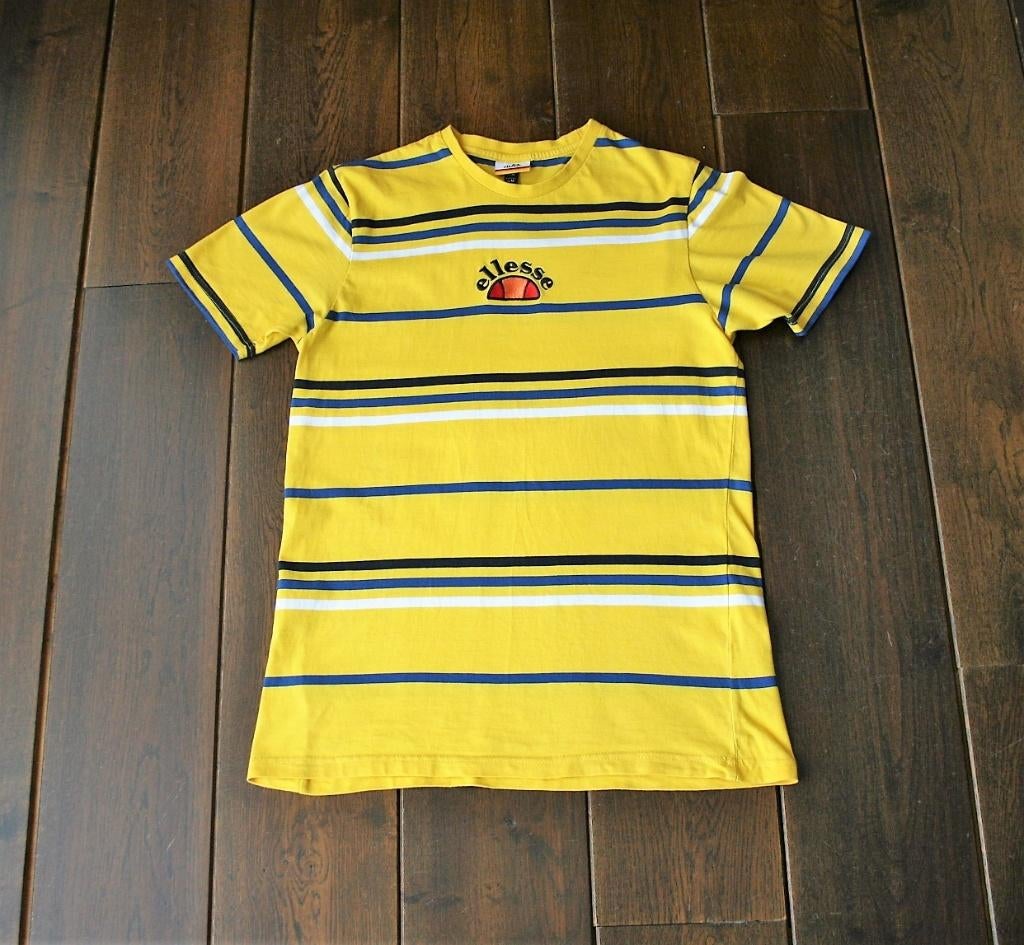** Ellesse gestreept T-shirt, maat M **, Geel, Ellesse, Zo goed als nieuw, Verzenden
