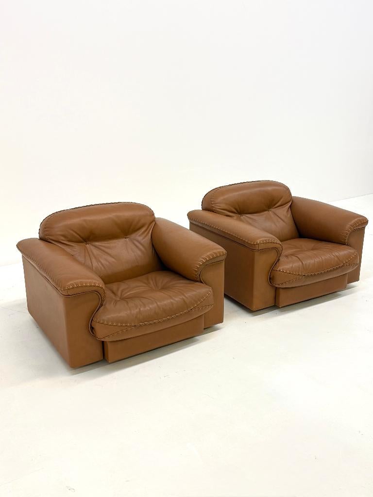 De Sede DS-101 camel bruin vintage fauteuils, Ophalen, -, De Sede, Zo goed als nieuw