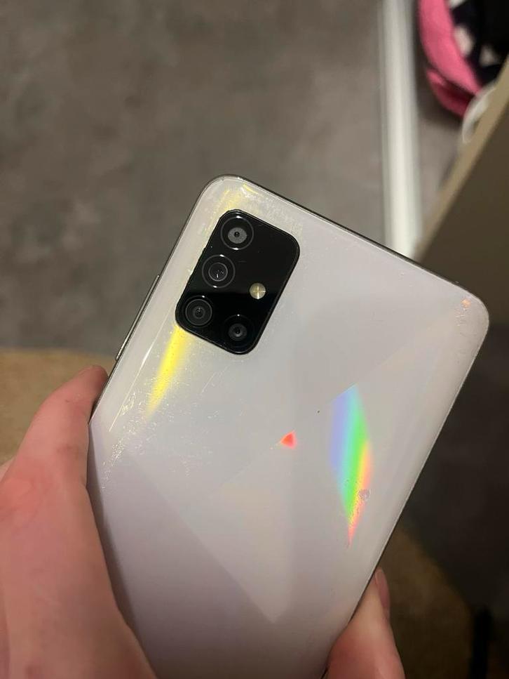 Samsung Galaxy A51, Ophalen, Gebruikt, Wit, Touchscreen