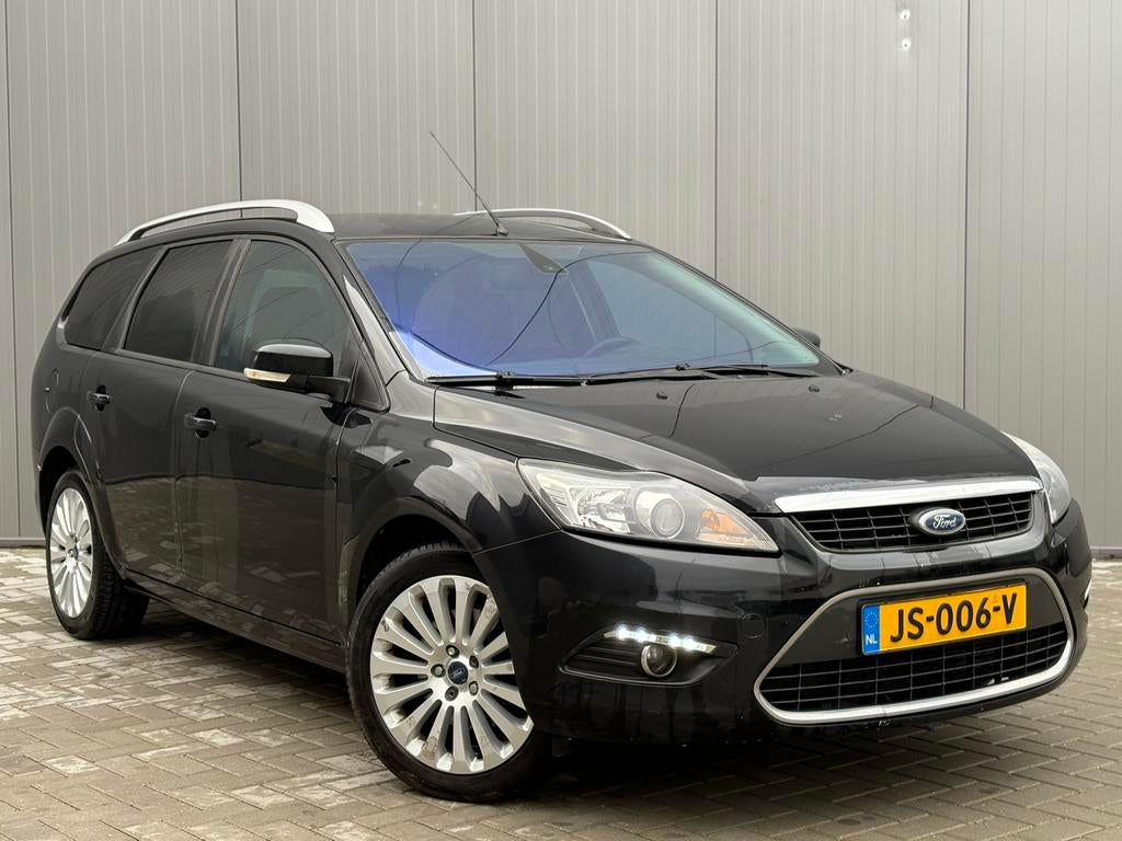 Ford Focus 2.0 Tdci 81KW Wagon Powershift 2009 Zwart, Auto's, 4 cilinders, Zwart, Diesel, 140 €/maand