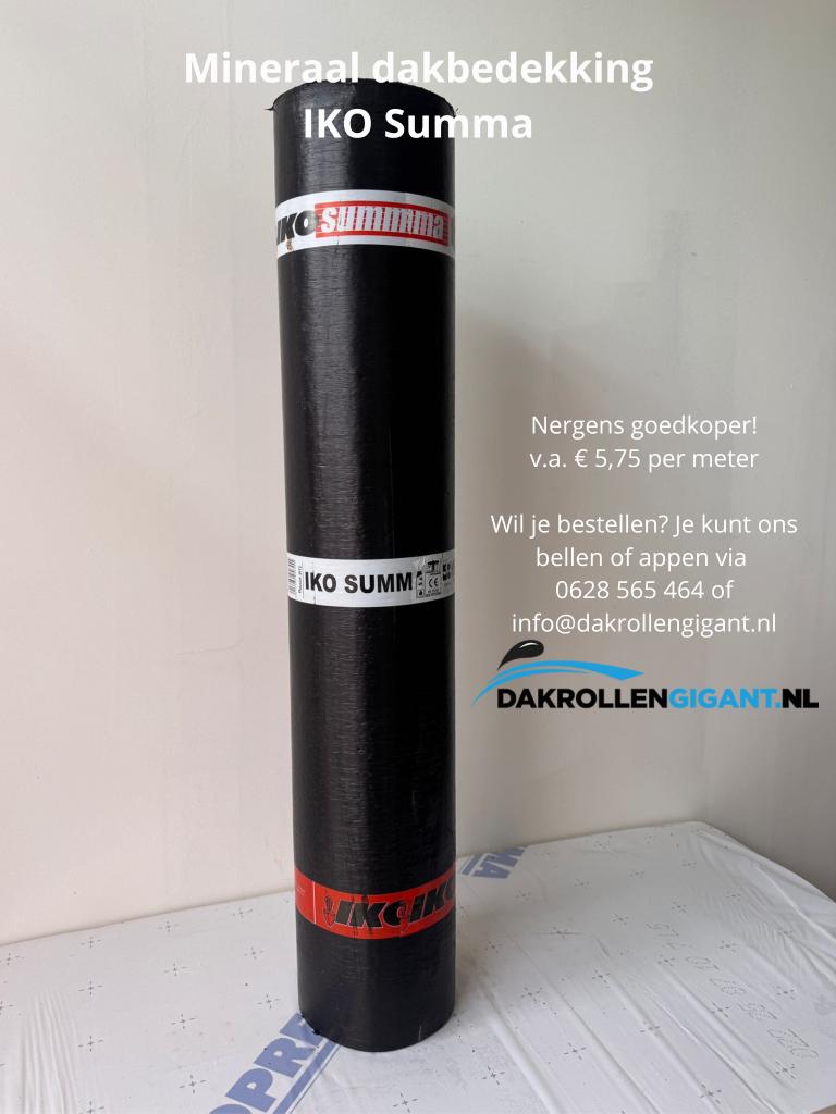 IKO Summa mineraal dakbedekking, Ophalen, Overige materialen, Info@dakrollengigant.nl, Zwart