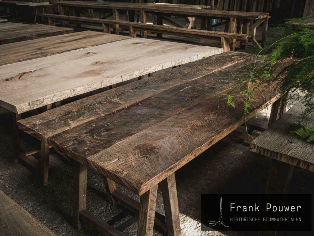 Geschaafde Frans eiken planken, Ophalen, Gebruikt, 25 tot 50 mm, Eiken
