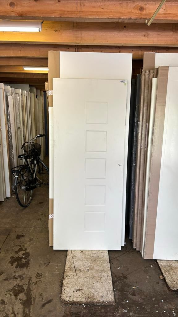 Stompe binnendeur freeslijnen 83x201.5 cm nr 347, Ophalen, 80 tot 100 cm, Binnendeur, Nieuw