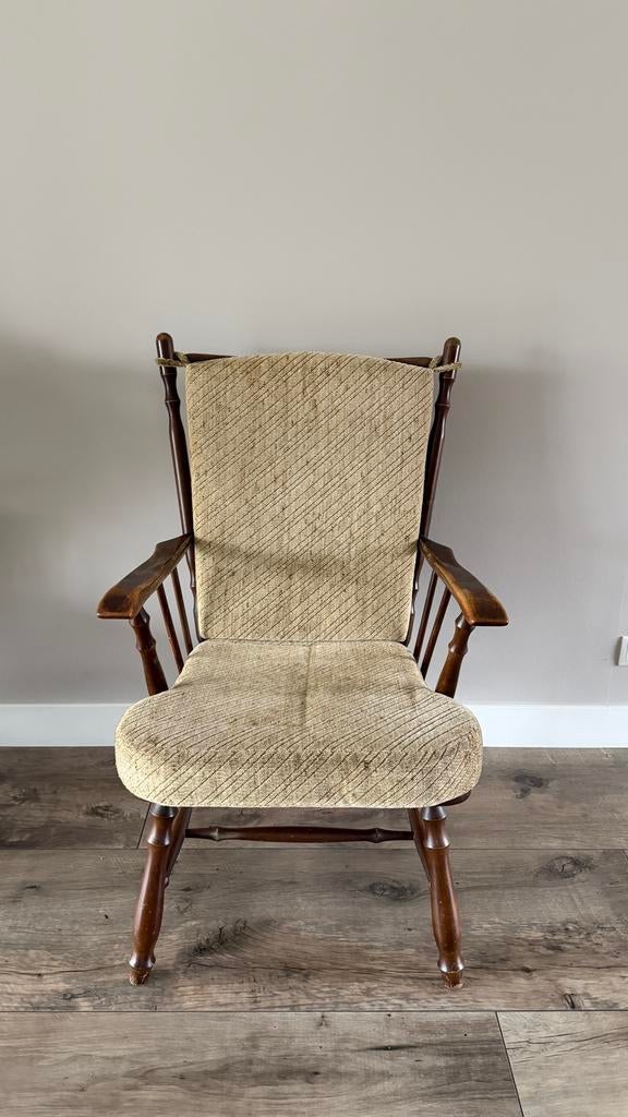 Vintage Omastoel Opastoel, Huis en Inrichting, Fauteuils, Ophalen, Gebruikt, Minder dan 75 cm, 50 tot 75 cm