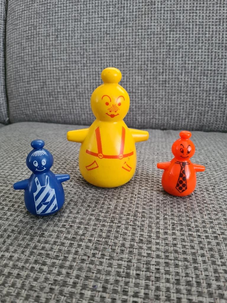 Barbapapa vintage tuimelaar duikelaar set tuimelpop, Ophalen of Verzenden, Gebruikt