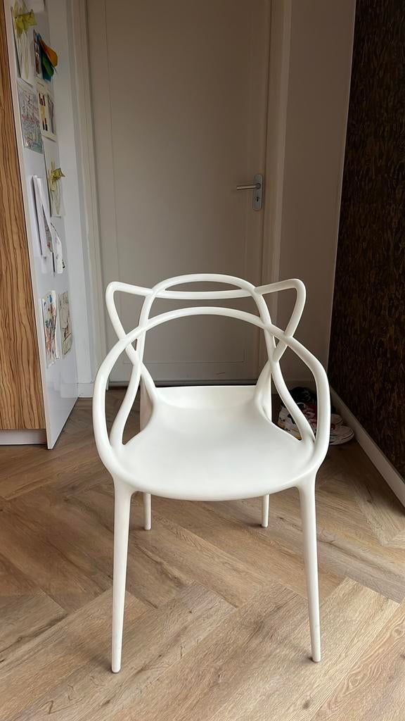 Kartell Masters stoel wit, Huis en Inrichting, Stoelen, Ophalen, Zo goed als nieuw, Wit, Eén