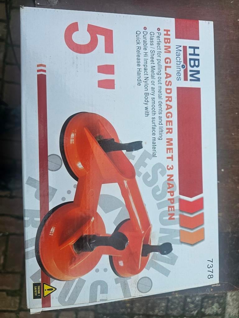 HBM Glasdrager met 3 Nappen - Nieuw in doos, Ophalen of Verzenden, Nieuw