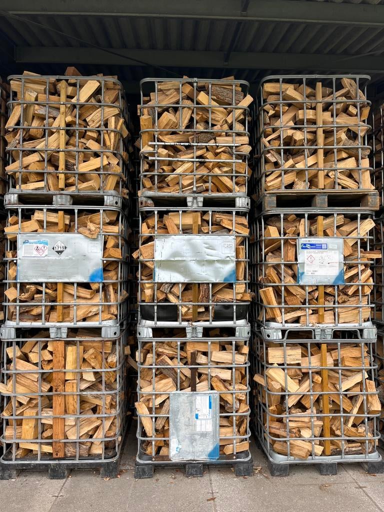 Haardhout Eiken en Beuken, 100% Hardhout, vers/halfdroog, Tuin en Terras, Minder dan 3 m³, Ophalen, Blokken