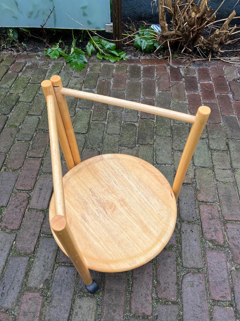 Deens Design Trolley bijzet tafeltje serveerwagen, Ophalen, Minder dan 55 cm, Deens Danish Vintage, Rond