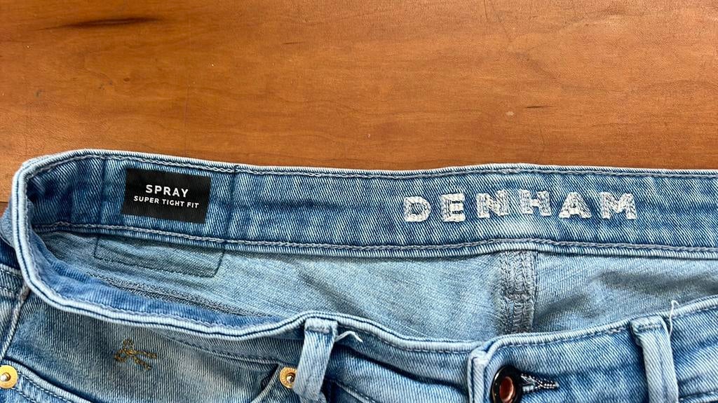 Lichte spijkerbroek - jeans van Denham, maat W31-/L28, Ophalen of Verzenden, Zo goed als nieuw, Blauw, W30 - W32 (confectie 38/40)