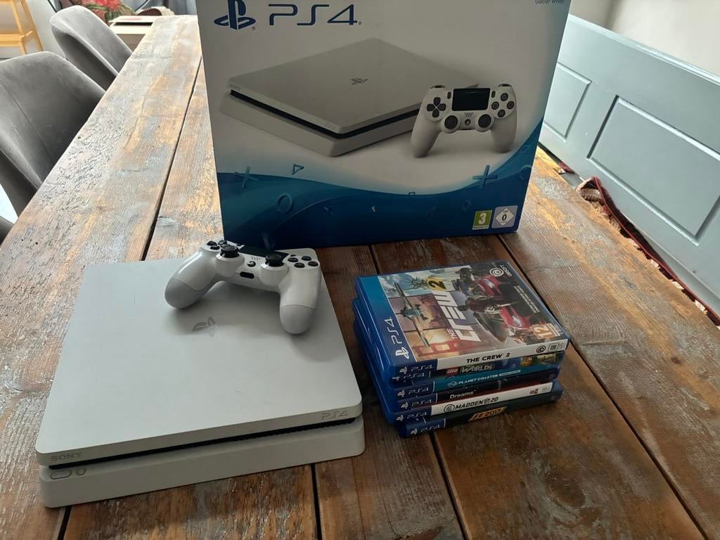 PlayStation 4 Slim, Ophalen of Verzenden, Met 1 controller, Slim, 500 GB