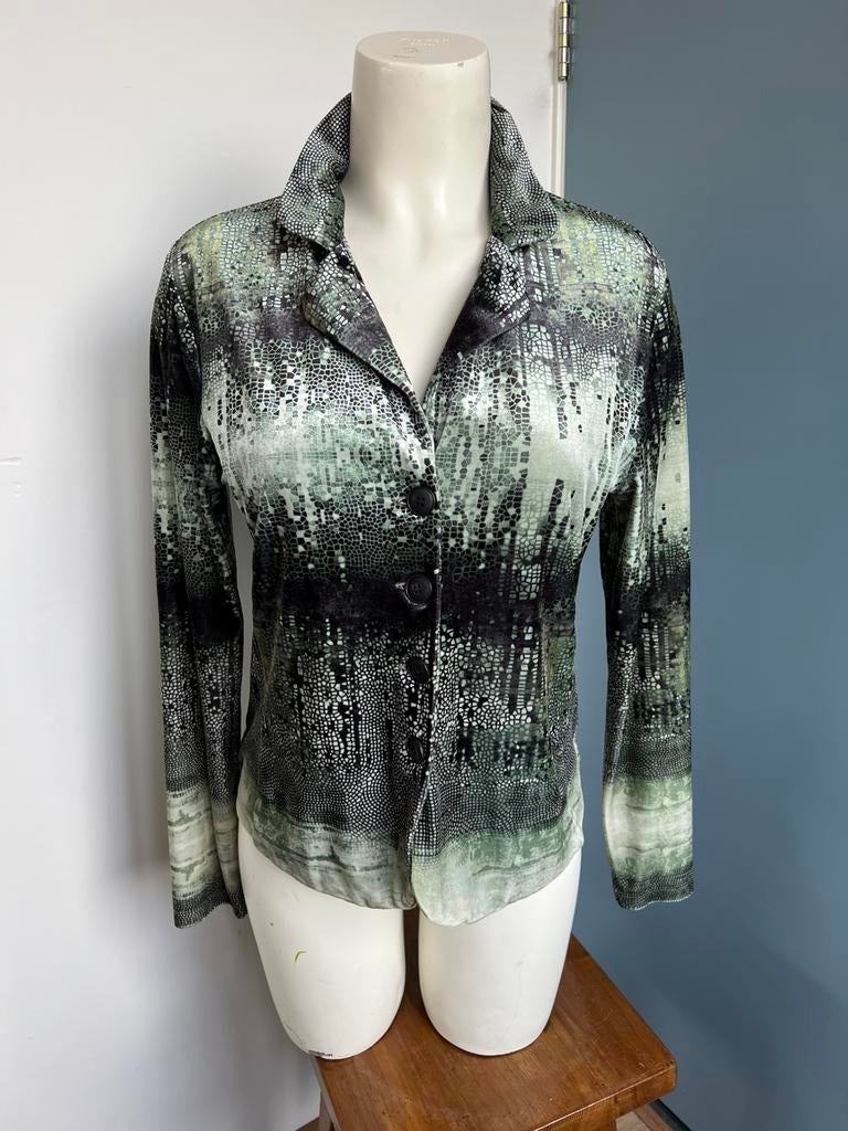 Kyra&Ko groen fluweel velvet velours jasje blazer billy l, Kleding | Dames, Maat 42/44 (L), Ophalen of Verzenden, Zo goed als nieuw