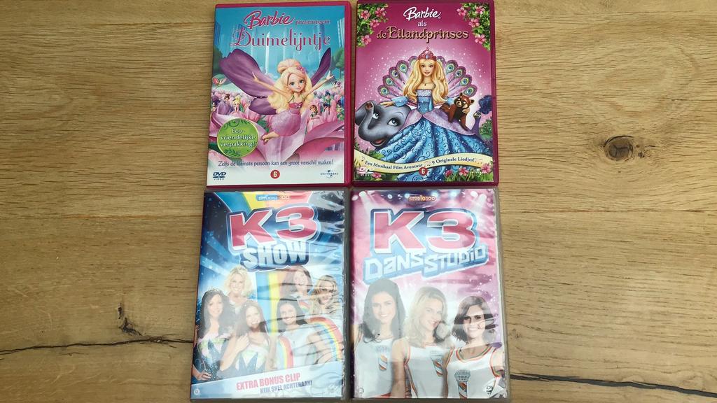 K3 & Barbie DVD’s, Cd's en Dvd's, Dvd's | Kinderen en Jeugd, Zo goed als nieuw, Alle leeftijden, Ophalen of Verzenden