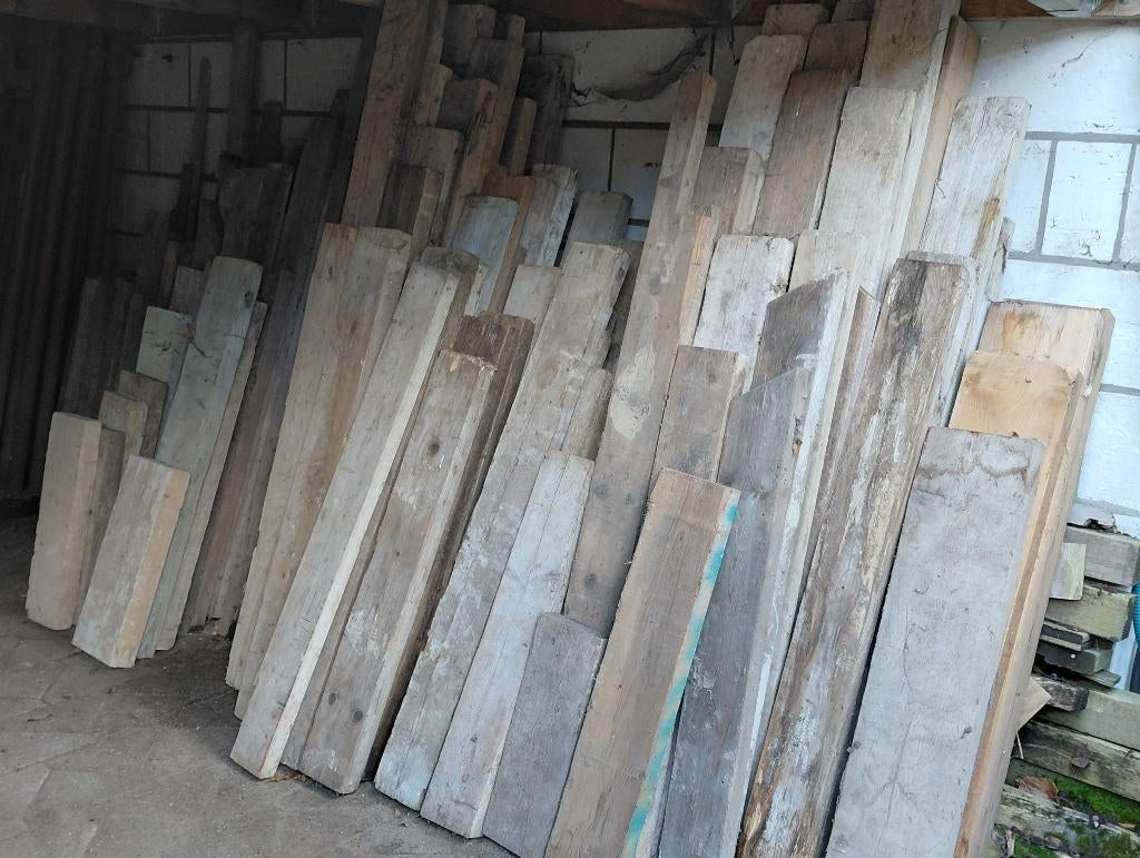 Balken, bekistingshout, juffers, Doe-het-zelf en Verbouw, Ophalen, Gebruikt, Balk, Vuren