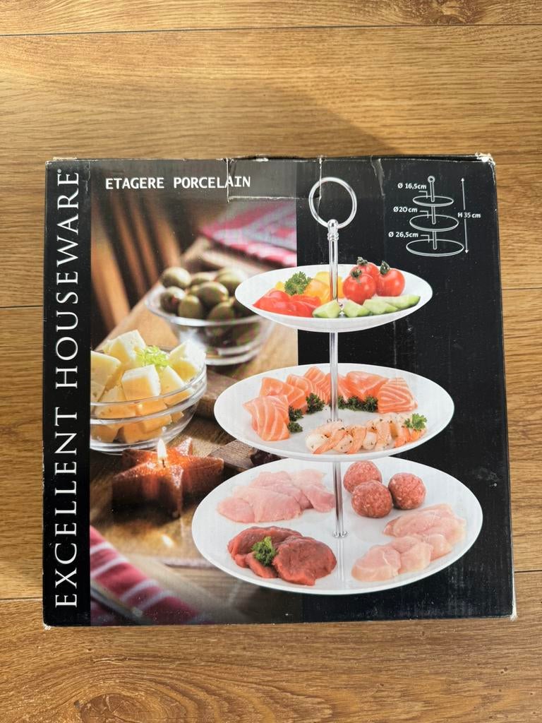 Etagère wit, 2 stuks.. in doos, Ophalen of Verzenden, Zo goed als nieuw