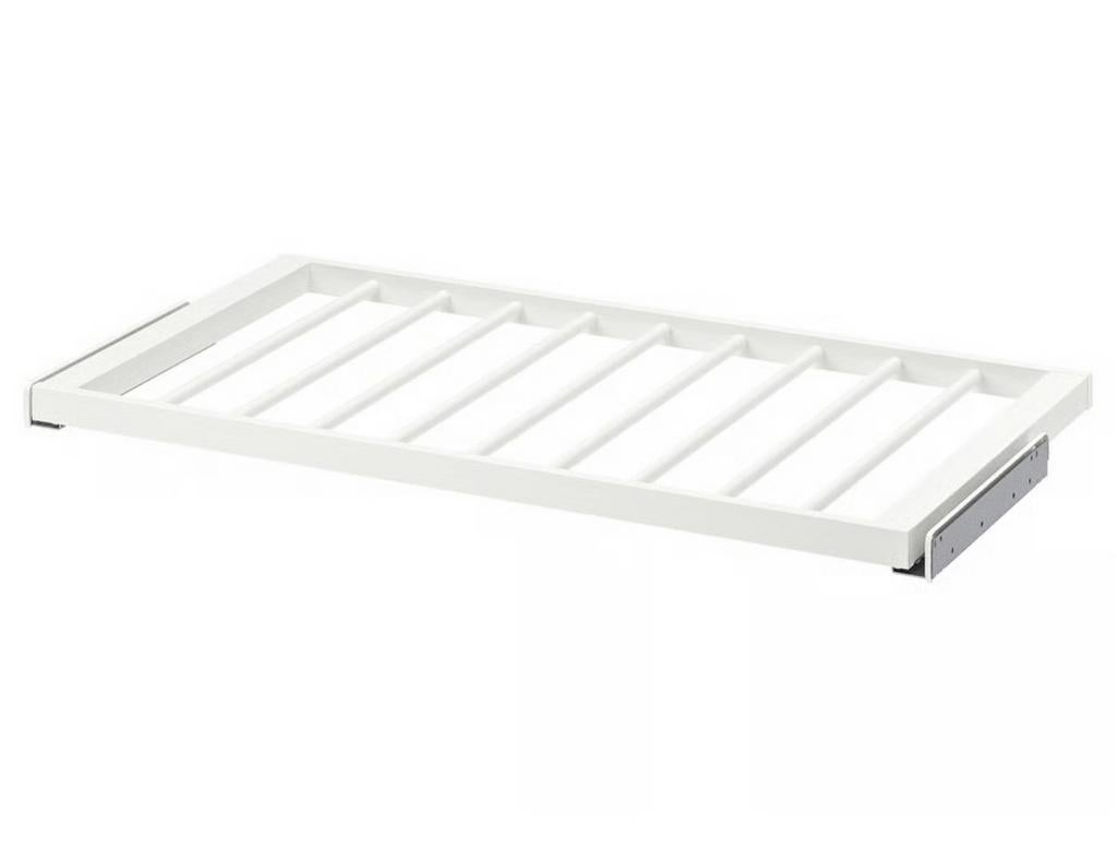 2 x KOMPLEMENT Uittrekbare broekhanger - Wit, 100 tot 150 cm, Ophalen of Verzenden, Zo goed als nieuw, Minder dan 100 cm