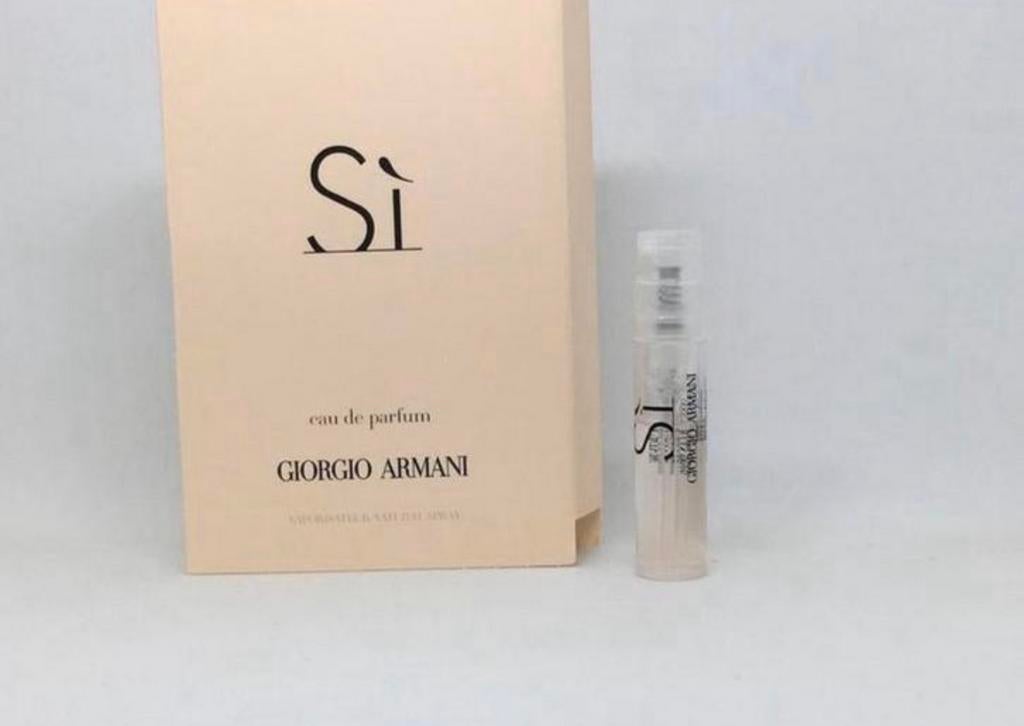 Parfum proefje Si eau de parfum Armani 1,2 ml eau de parfum, Ophalen of Verzenden, Nieuw