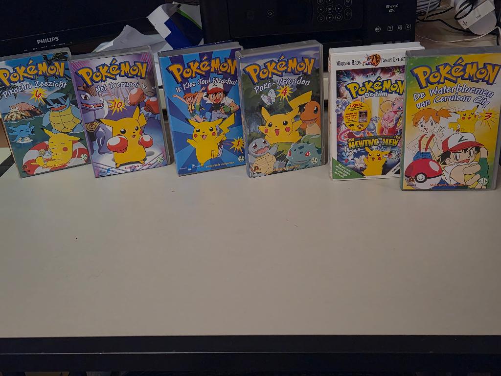 Pokemon VHS banden - ook per stuk, Gebruikt, Tekenfilm, Alle leeftijden, Kinderprogramma's en -films