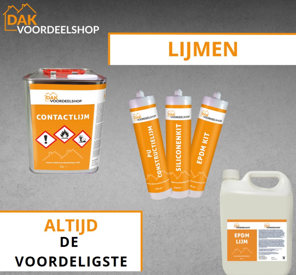 EPDM Lijm – Voordelig en direct leverbaar! Laagste prijs!, Doe-het-zelf en Verbouw, Dakpannen en Dakbedekking, Kunststof, Zwart
