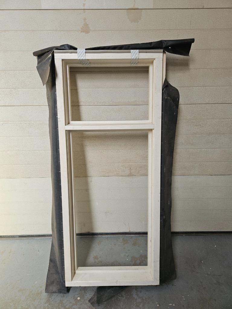 Verkeerd besteld Raam 67 x 160 ( b x h ) Hardhout Meranti, Gevelraam of Ruit, Minder dan 80 cm, Zo goed als nieuw, 160 cm of meer