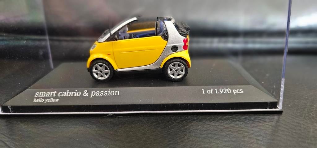 Smart Hello Yellow, Paul's Model Art, Minichamps, Hobby en Vrije tijd, Modelauto's | 1:43, Ophalen of Verzenden, Nieuw, Auto, Overige merken