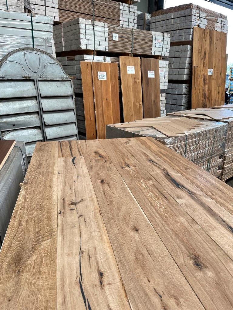 Bourgondische dallen parket grote voorraad aanbieding op=op!