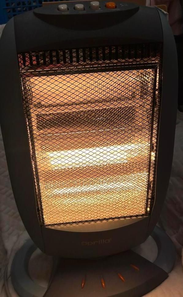 Aprilla Halogeen Heater draaibaar/Tefal elektrische kachel, Huis en Inrichting, Gebruikt, Elektrisch, Ophalen of Verzenden, .